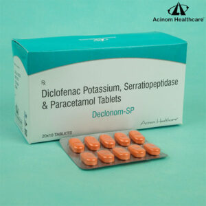 Diclofenac Potassium, Serratiopeptidase & Paracetamol Tablets